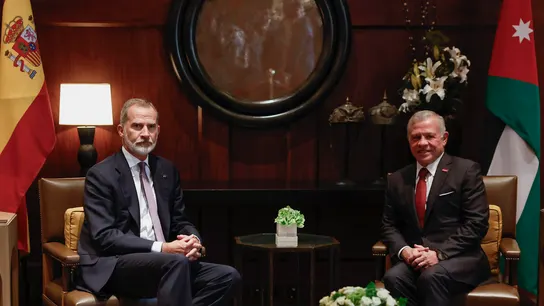 Felipe VI con hu homólogo jordano Abdalá II Felipe VI con hu homólogo jordano Abdalá II