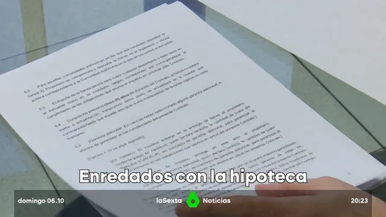 Página de un préstamo hipotecario Página de un préstamo hipotecario
