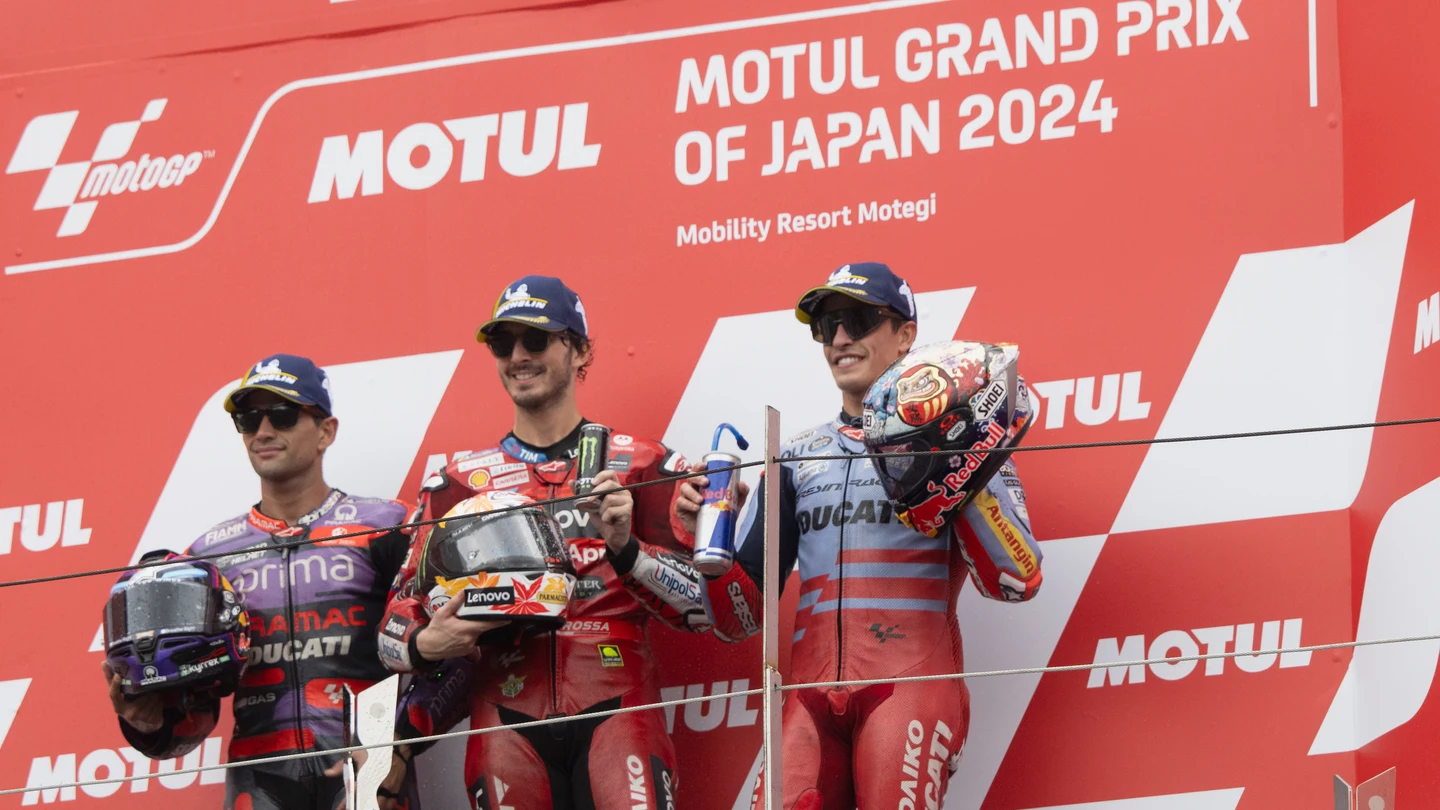 Marc Márquez, Jorge Martín y 'Pecco' Bagnaia Marc Márquez, Jorge Martín y 'Pecco' Bagnaia