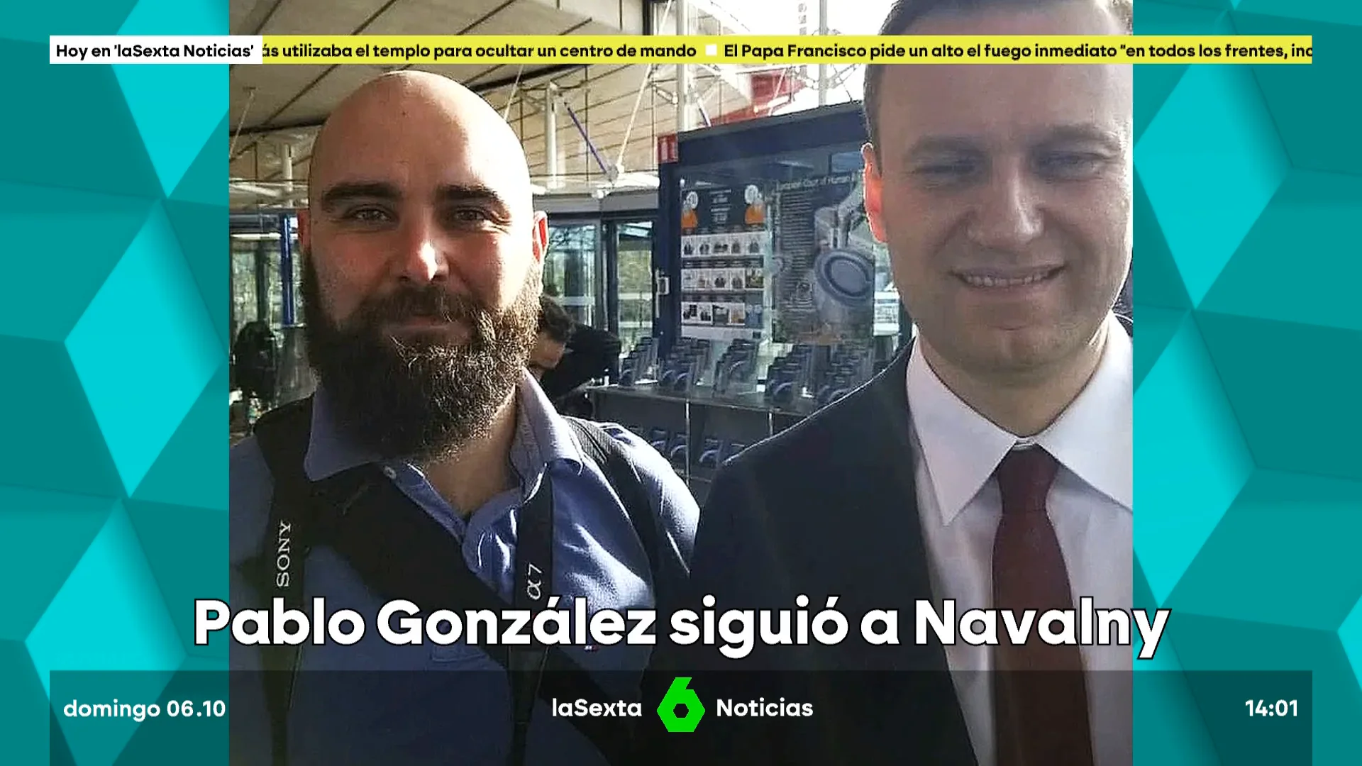 Pablo González junto con Navalni