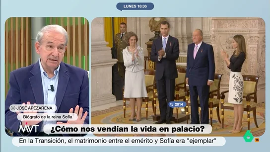 José Apezarena, convencido de que saldrá la biografía del rey Juan Carlos "Me cuentan que don Juan Carlos está dispuesto a tirar para adelante como haga falta", afirma José Apezarena, biógrafo de la reina Sofía, que está convencido de que las memorias del rey Juan Carlos, tituladas 'Reconciliación', se publicarán.