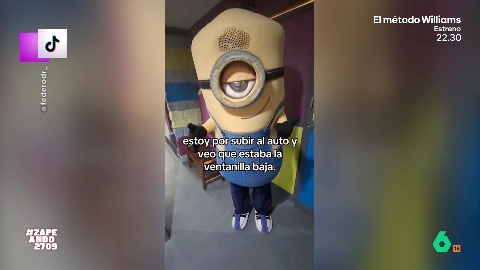 El hombre se vistió como uno de los ayudantes de Gru para acudir al cumpleaños de su sobrino pero, justo antes de llegar, había sufrido un robo que no dudó en relatar con el traje de Minion puesto. 