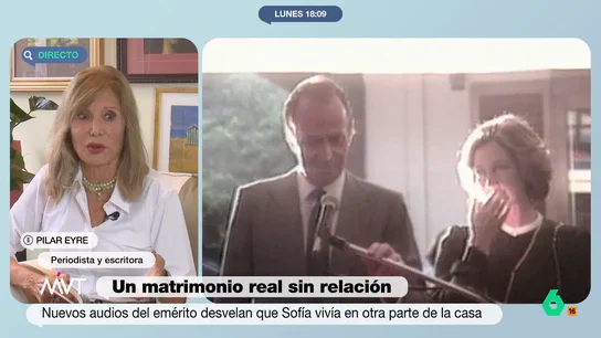 Pilar Eyre desvela el significado del broche de la reina Sofía en su reaparición tras salir desvelarse los audios de Juan Carlos I y Bárbara Rey Pilar Eyre desvela el significado del broche de la reina Sofía en su reaparición tras salir desvelarse los audios de Juan Carlos I y Bárbara Rey