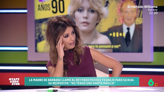 El enfado de Mónica Cruz con los audios de Bárbara Rey y Juan Carlos I: "Te puedes enamorar pero no pierdas el norte" En uno de los audios filtrados se puede escuchar como el rey cuenta que ha recibido una llamada de la madre de la artista.
