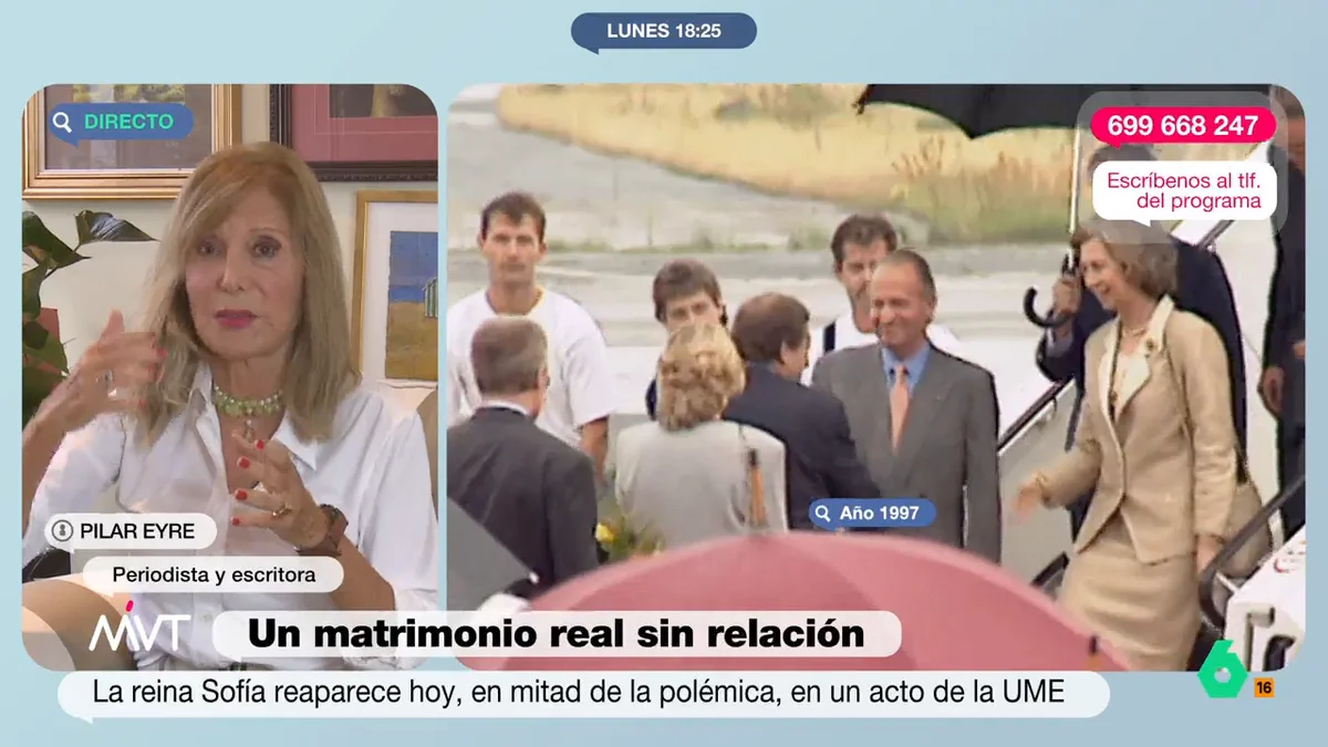 Pilar Eyre desvela el verdadero estado de salud de la reina Sofía, y no es nada esperanzador 3 Merca2.es Pilar Eyre revela el escándalo del rey Juan Carlos y su impacto en la reina Sofía