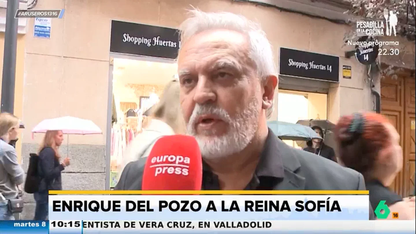 Enrique del Pozo, a la Reina Sofía: "Lleva 40 años mintiendo al pueblo español, vendiendo un matrimonio que es una farsa" Enrique del Pozo, a la Reina Sofía: "Lleva 40 años mintiendo al pueblo español, vendiendo un matrimonio que es una farsa"