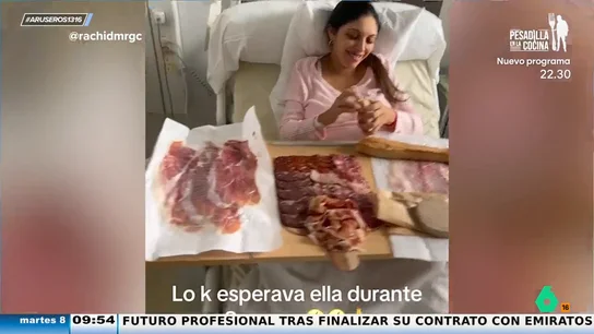 Este es el tremendo festín de embutidos que se da una mujer en su habitación tras dar a luz: "No espera ni un día más" Este es el tremendo festín de embutidos que se da una mujer en su habitación tras dar a luz: "No espera ni un día más"