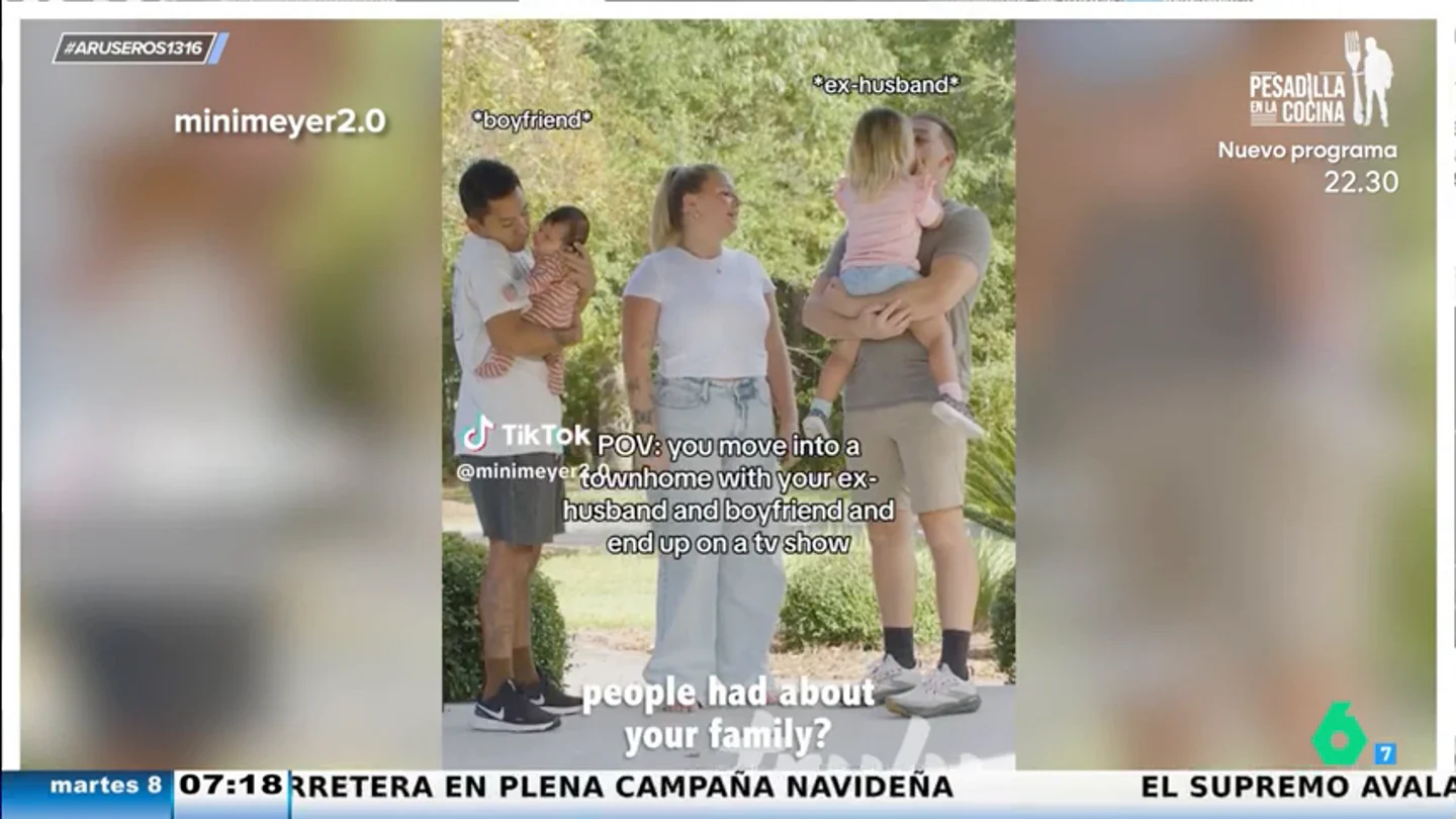 Una joven decide vivir con su expareja y su novio actual para no separar a sus dos hijos Una joven decide vivir con su expareja y su novio actual para no separar a sus dos hijos