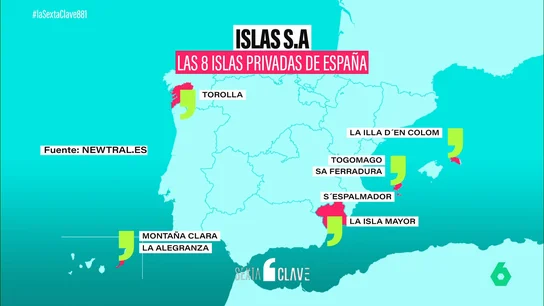 Desde Ibiza hasta Vigo, las ocho islas privadas de España en manos de millonarios nacionales e internacionales Desde Ibiza hasta Vigo, las ocho islas privadas de España en manos de millonarios nacionales e internacionales