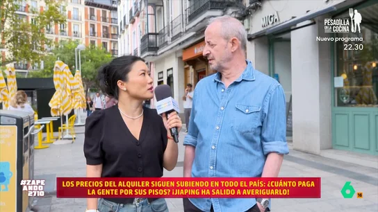 Un hombre confiesa a Jiaping que paga menos alquiler de lo que debería: "No lo quiero decir muy alto por la dueña" Un hombre confiesa a Jiaping que paga menos alquiler de lo que debería: "No lo quiero decir muy alto por la dueña"