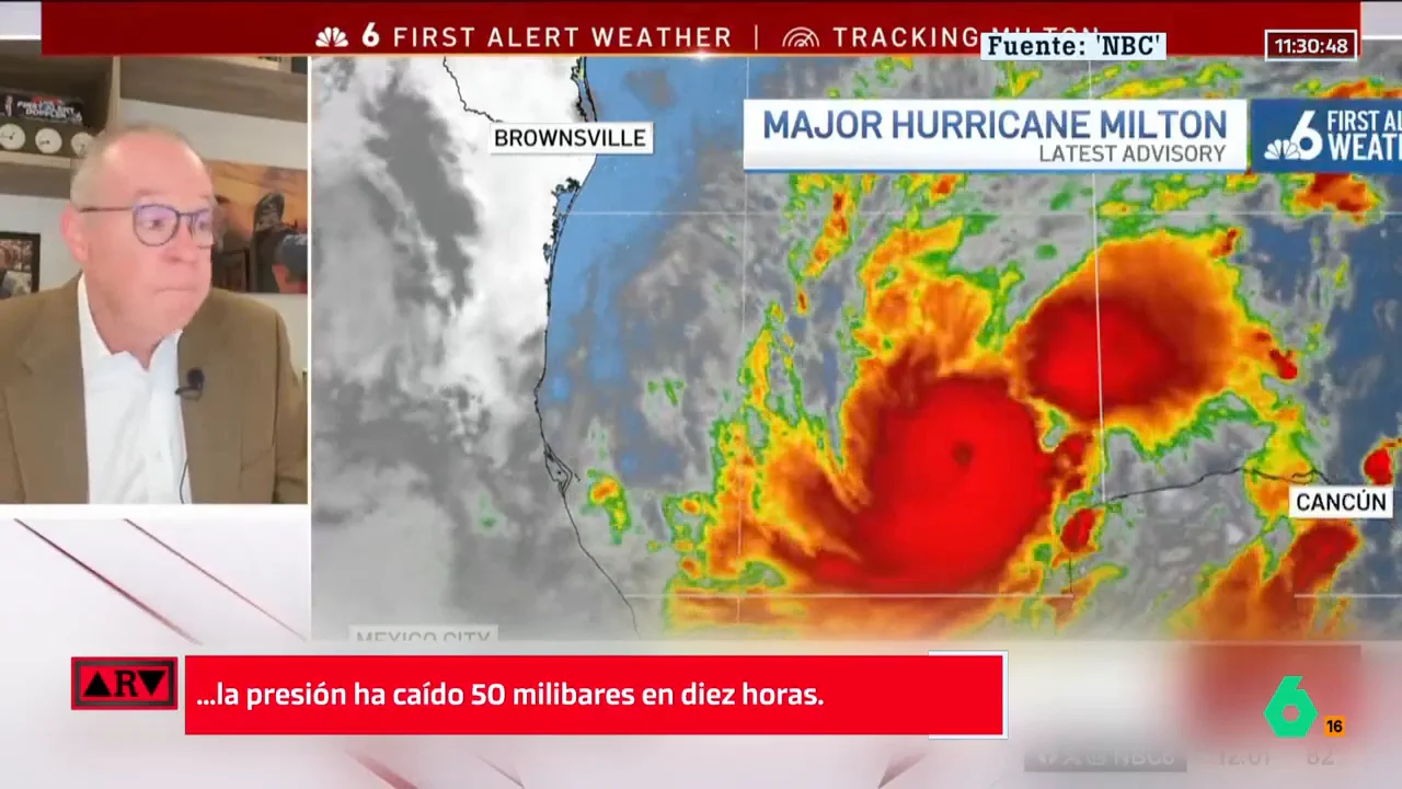 Alerta en Florida ante la llegada de Milton, un huracán destructor con vientos de casi 300 km/h