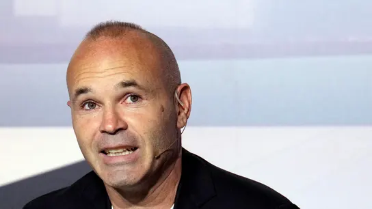 Andrés Iniesta en su acto de despedida del fútbol Andrés Iniesta en su acto de despedida del fútbol