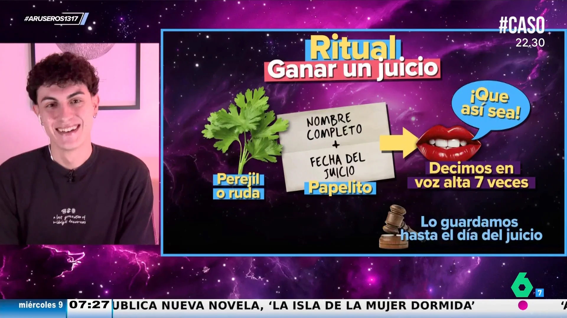 Jabifus explica un ritual para ganar un juicio: solo necesitamos perejil o ruda, un papel y la palabra mágica 