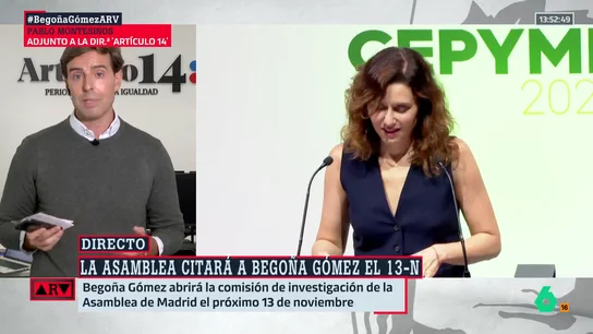 Montesinos desvela que Feijóo sabía que el PP de Madrid citaría a Begoña Gómez: "La dirección nacional dejó hacer a Ayuso" Montesinos desvela que Feijóo sabía que el PP de Madrid citaría a Begoña Gómez: "La dirección nacional dejó hacer a Ayuso"