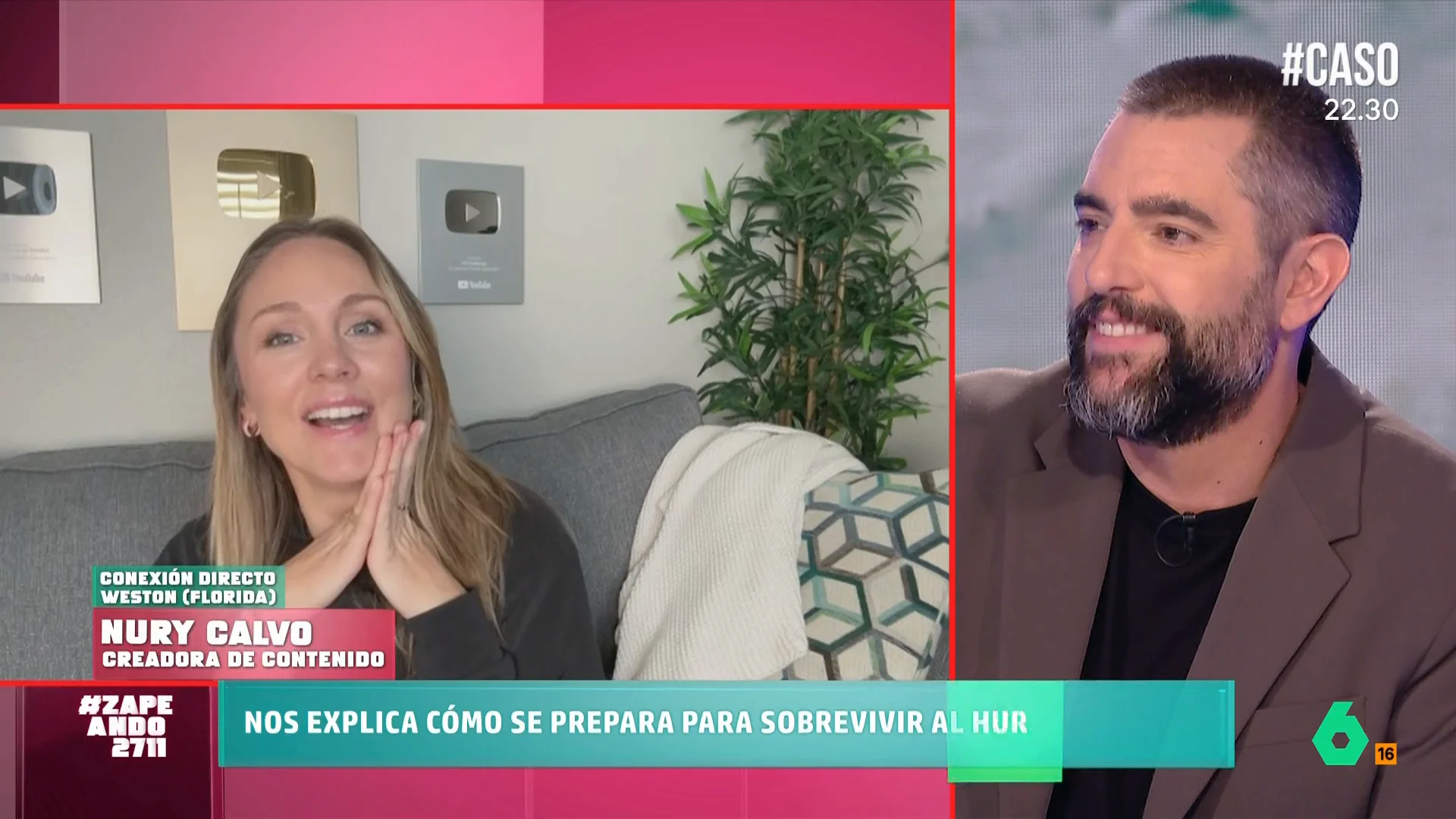 La creadora de contenido española vive con su familia en Florida y ya se están preparando para la llegada del huracán. Nuria explica que hace dos años ya vivieron el huracán Ian. 
