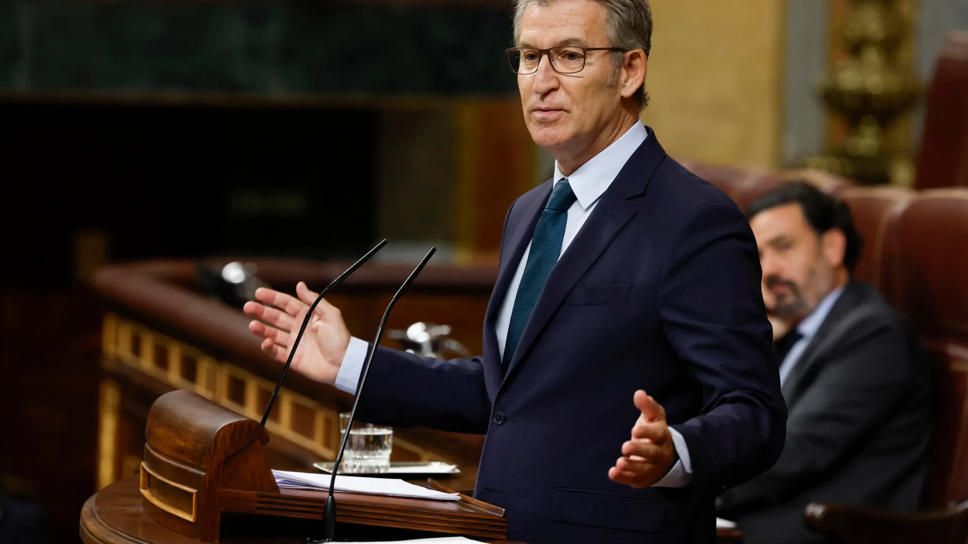 Imagen de Alberto Núñez Feijóo en el Congreso de los Diputados.