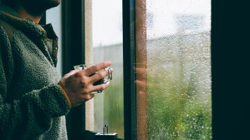 Lluvia desde la ventana