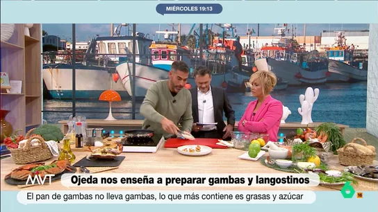 Pablo Ojeda, tajante sobre el pan de gambas de los restaurantes orientales: "No es ni primo lejano de las gambas" Pablo Ojeda dedica su sección al marisco en todas sus formas. ¿Es una de ellas el pan de gambas que se sirve como aperitivo en muchos restaurantes orientales? El nutricionista responde rotundo en este vídeo, donde lo define como "una patata".