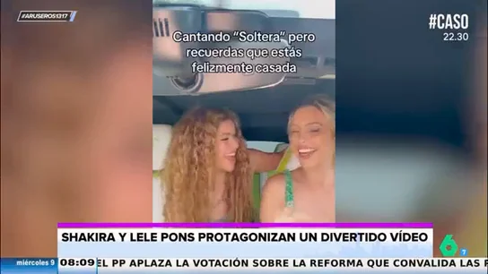 El vídeo viral de Shakira y Lele Pons en el coche: "Cantando 'Soltera', pero recuerdas que estás felizmente casada" El vídeo viral de Shakira y Lele Pons en el coche: "Cantando 'Soltera', pero recuerdas que estás felizmente casada"