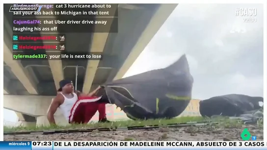 Un streamer se juega la vida intentando viralizarse: duerme en una tienda de campaña durante el huracán Helene Un streamer se juega la vida intentando viralizarse: duerme en una tienda de campaña durante el huracán Helene