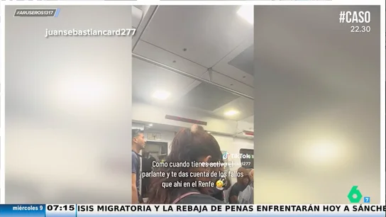 Dos operarios de Renfe se dejan la megafonía abierta y hablan de los fallos del tren: "Indica problemas de tracción" Dos operarios de Renfe se dejan la megafonía abierta y hablan de los fallos del tren: "Indica problemas de tracción"