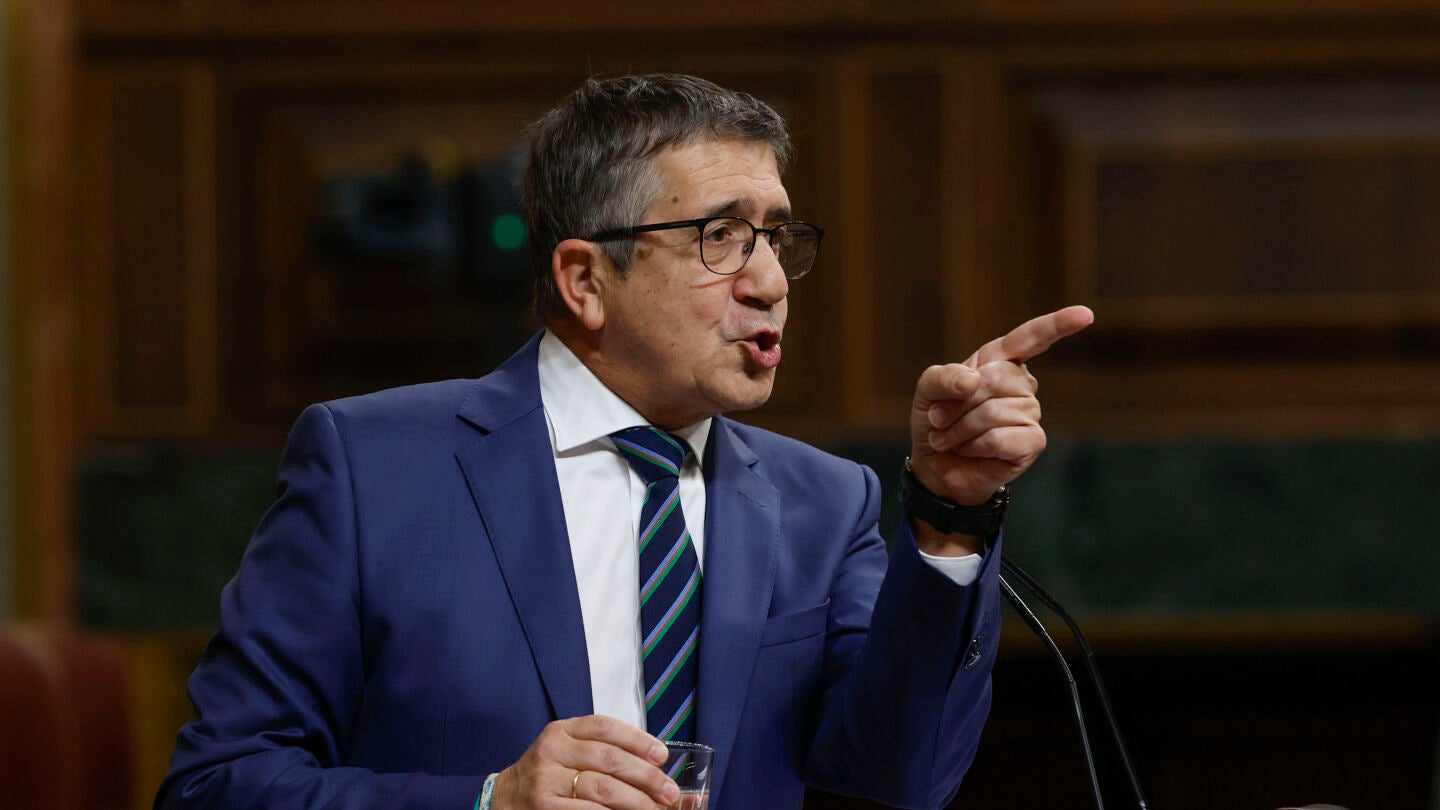 El portavoz socialista Patxi L&oacute;pez este mi&eacute;rcoles en el Congreso 
