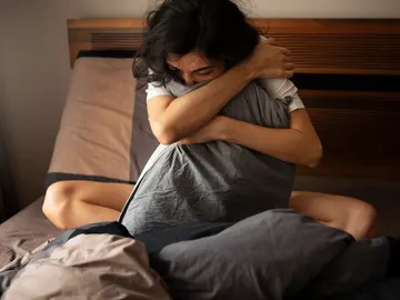 Mujer con ansiedad Mujer con ansiedad