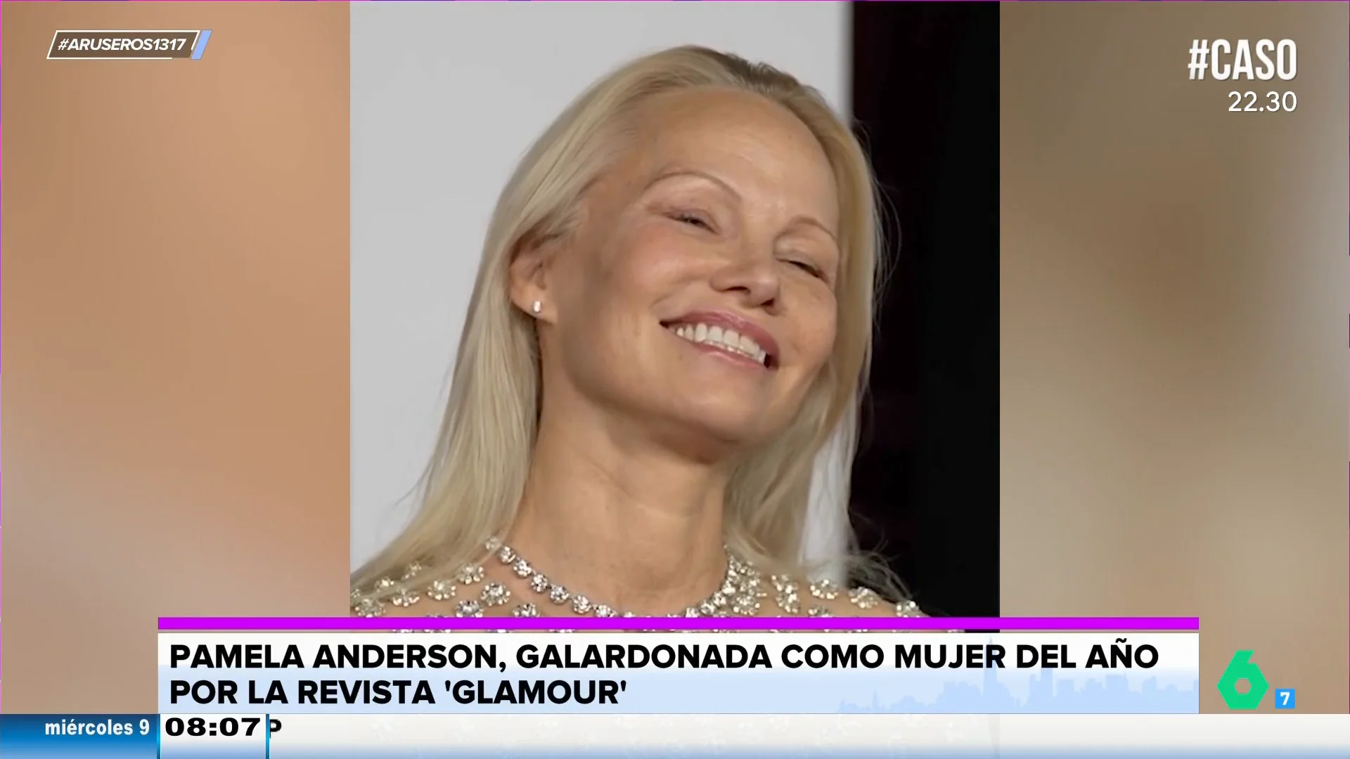 Pamela Anderson, premiada como 'Mujer del año' por la revista 'Glamour'