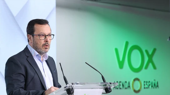 Quién es José Antonio Fuster, nuevo presidente de Vox en Madrid tras el cese de Rocío Monasterio José Antonio Fúster durante una conferencia en la sede de Vox