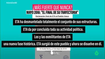 El fantasma de ETA, en el presente del PP y en el sufrimiento de unas víctimas que aún piden justicia