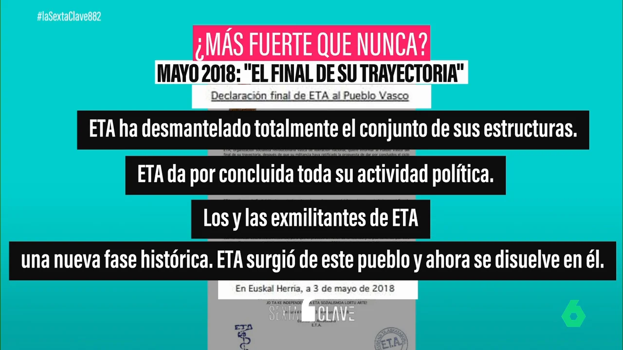 El fantasma de ETA, en el presente del PP y en el sufrimiento de unas víctimas que aún piden justicia