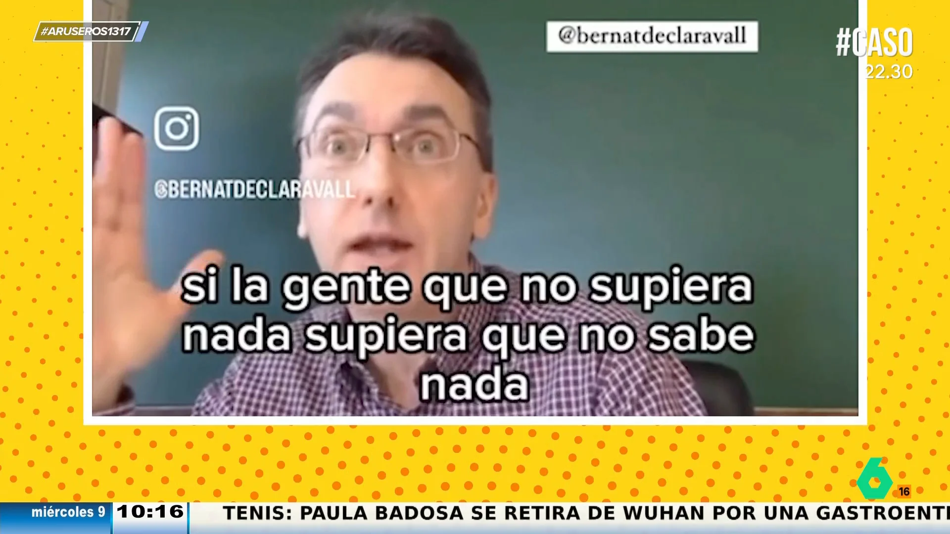 Jesús G. Maestro, a los que no saben nada y están en todas partes: "Si lo supieran, qué favor nos harían"