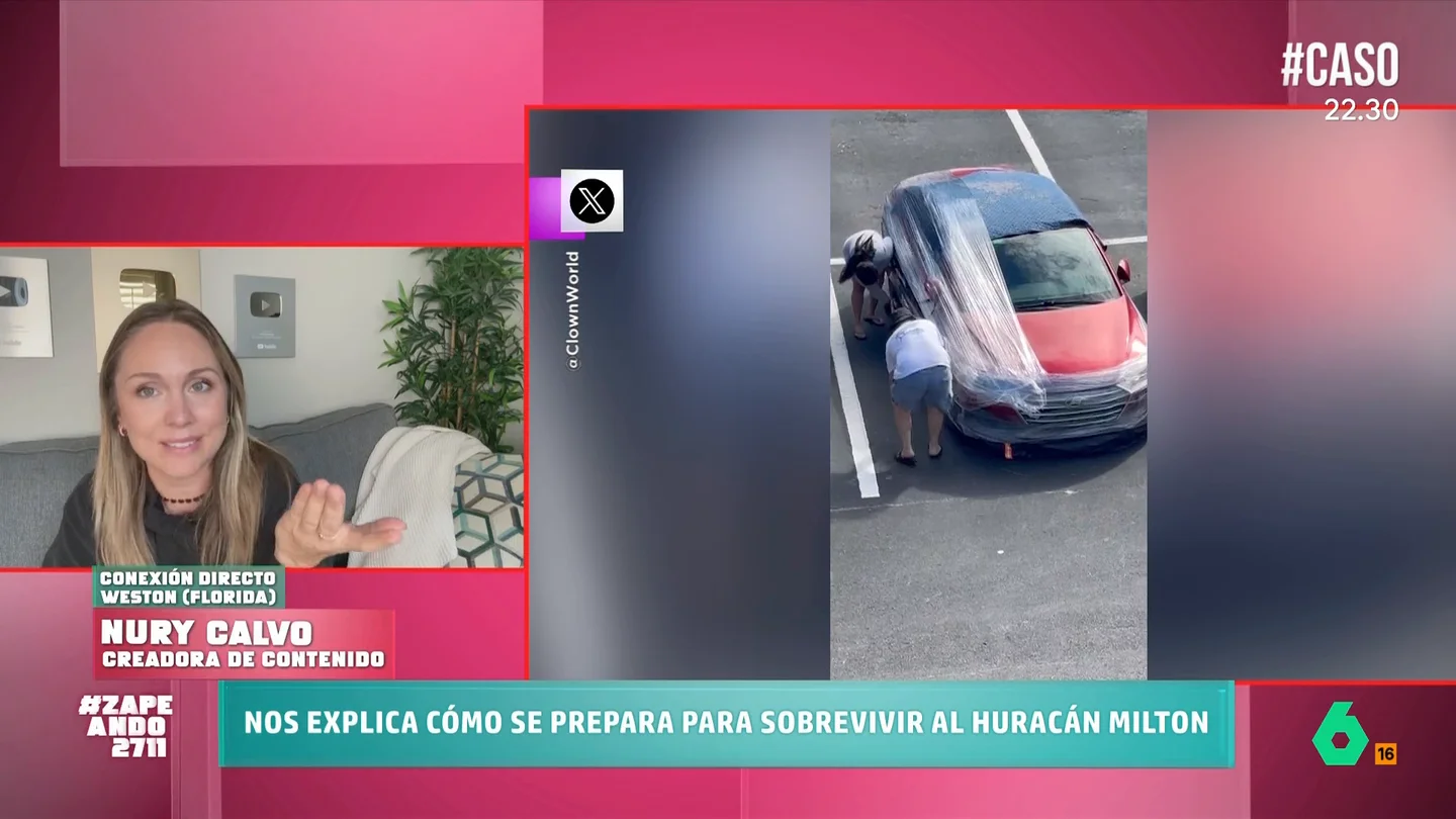 "Te acostumbras a que esto es normal y no lo es": Nuria Calvo, sobre cómo afronta el huracán Milton La creadora de contenido vive en Florida con su familia y ya se están preparando para la llegada de este huracán de categoría 5.