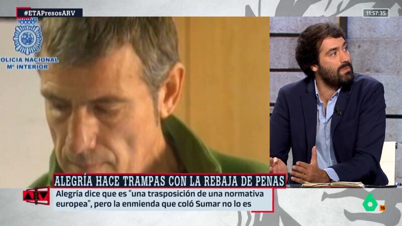 ARV- Daniel Ramírez, sobre la rebaja de penas a etarras: "Creo que el PSOE se avergüenza de esta reforma" 