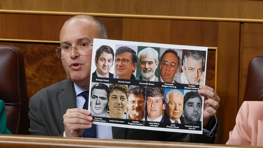 El diputado del PP Miguel Tellado interviene en la sesión de control al Gobierno del pleno del Congreso, este miércoles en Madrid. El diputado del PP Miguel Tellado interviene en la sesión de control al Gobierno del pleno del Congreso, este miércoles en Madrid.