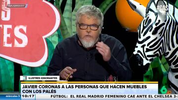 Javier Coronas, a los que hacen muebles con palés: "Os estáis comiendo todos, hípsters de los cojones"