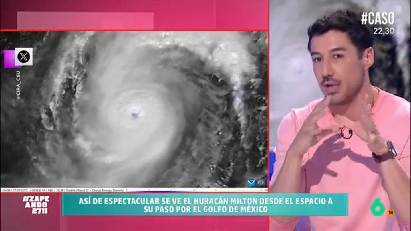 Así se ve el huracán Milton desde el espacio: "Es como mirar el ojo de Sauron pero este es más peligroso" En redes sociales se han compartido centenares de imágenes y vídeos de cómo está afectando a Florida la llegada del huracán Milton. Y, a estas, se unen las obtenidas a través de los satélites meteorológicos.