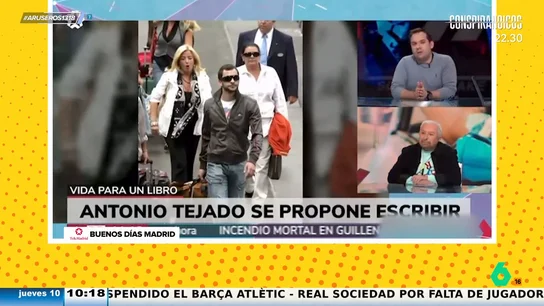 Saúl Ortiz, sobre el libro "que está pensando escribir" Antonio Tejado: "Es difícil que encaje dos frases con coherencia" Saúl Ortiz, sobre el libro "que está pensando escribir" Antonio Tejado: "Es difícil que encaje dos frases con coherencia"