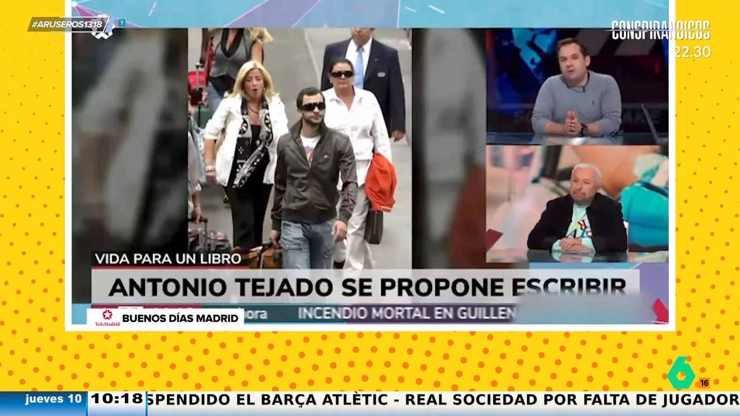 Saúl Ortiz, sobre el libro "que está pensando escribir" Antonio Tejado: "Es difícil que encaje dos frases con coherencia" Saúl Ortiz, sobre el libro "que está pensando escribir" Antonio Tejado: "Es difícil que encaje dos frases con coherencia"