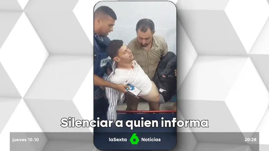 Un francotirador de Israel dispara a un periodista por la espalda Un francotirador de Israel dispara a un periodista por la espalda