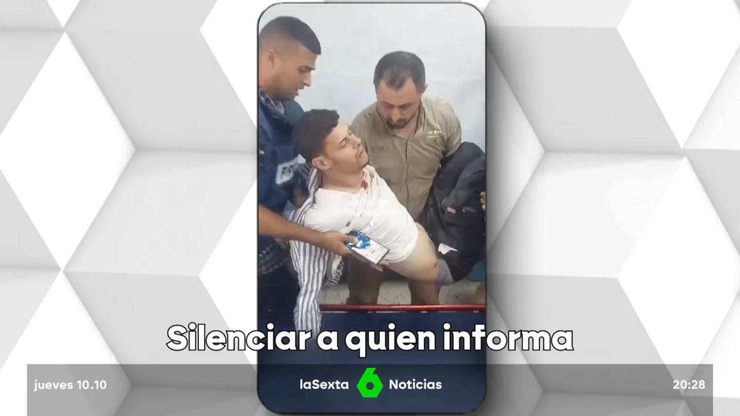 Un francotirador de Israel dispara a un periodista por la espalda Un francotirador de Israel dispara a un periodista por la espalda