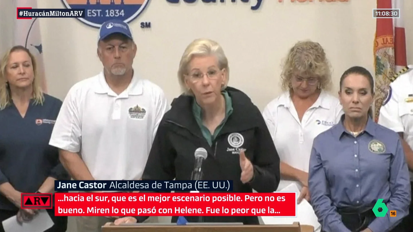 Habla la alcaldesa de Tampa y compara la virulencia del huracán Helene con la de Milton Habla la alcaldesa de Tampa y compara la virulencia del huracán Helene con la de Milton