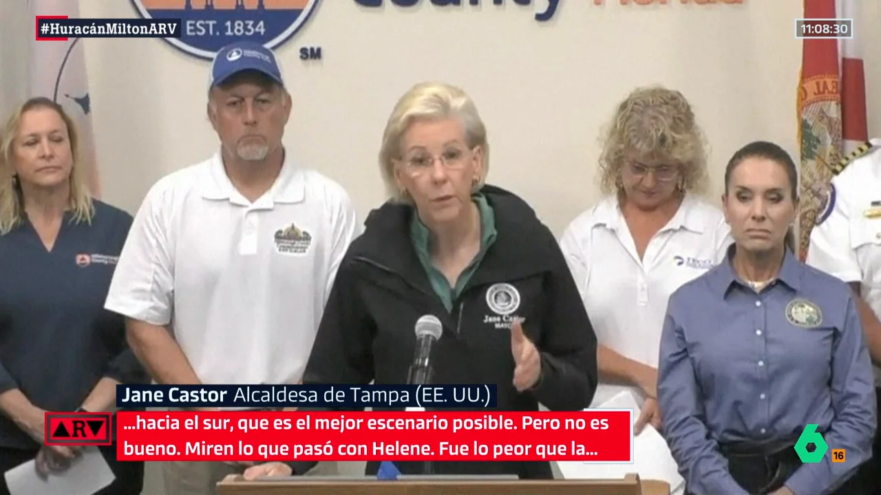 Habla la alcaldesa de Tampa y compara la virulencia del huracán Helene con la de Milton