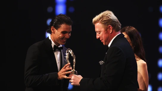 Rafa Nadal y Boris Becker Rafa Nadal y Boris Becker