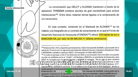 Delcy Rodríguez, Víctor de Aldama y la venta de 104 barras de oro de Venezuela: las sombras del caso Koldo Delcy Rodríguez, Víctor de Aldama y la venta de 104 barras de oro de Venezuela: las sombras del caso Koldo