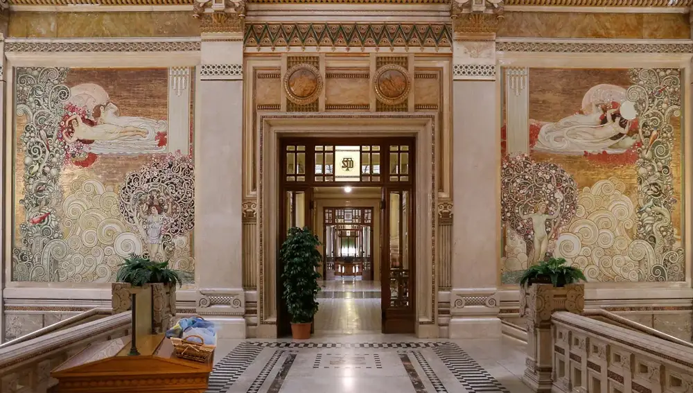 Interior de las Termas de Salsomaggiore Interior de las Termas de Salsomaggiore