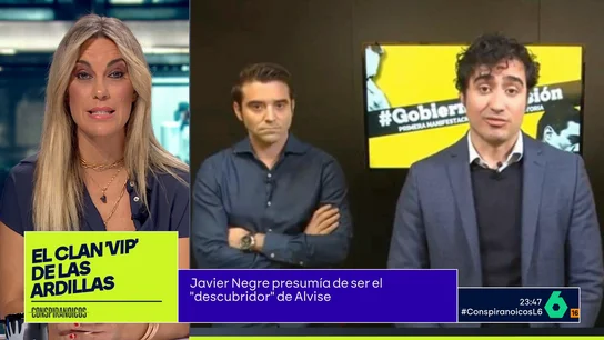 Alvise Pérez, con Javier Negre Alvise Pérez, con Javier Negre