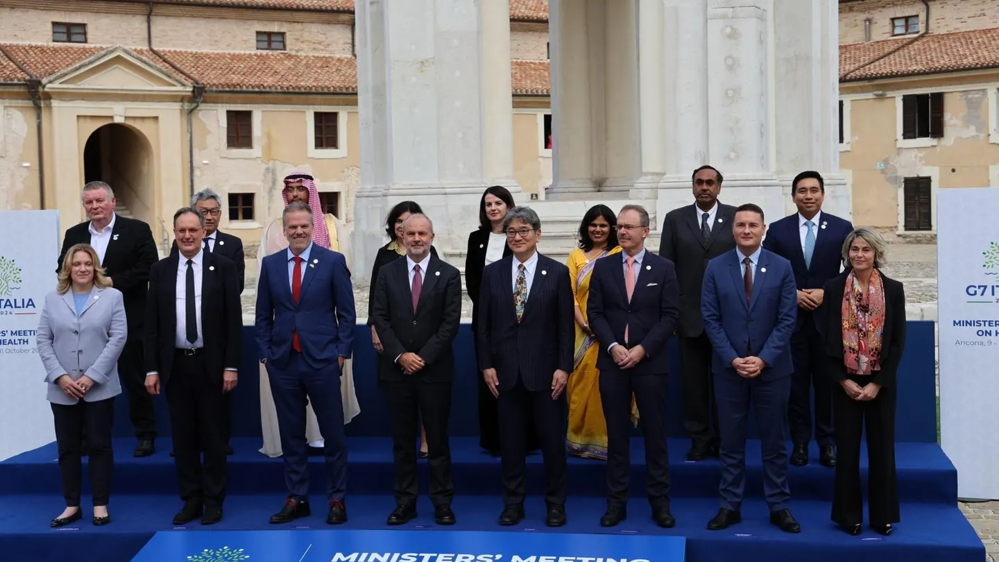 Ministros de Sanidad del G7 en Ancona, Italia, el 10 de octubre de 2024 Ministros de Sanidad del G7 en Ancona, Italia, el 10 de octubre de 2024