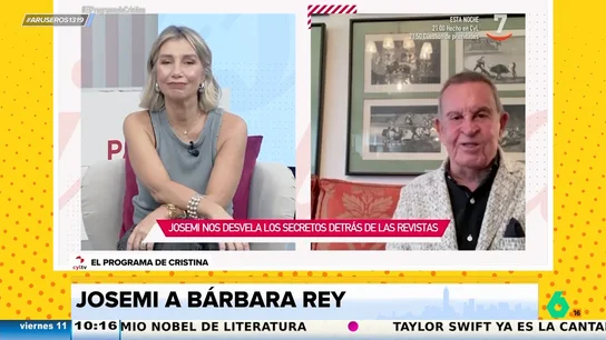 Josemi, sobre Bárbara Rey: "Hablamos de una vedette de setenta y tantos años, que fuera de aquí no conoce nadie" Josemi, sobre Bárbara Rey: "Hablamos de una vedette de setenta y tantos años, que fuera de aquí no conoce nadie"