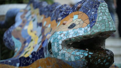 Detalle del Parque Güell, Barcelona